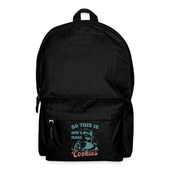 So This Is How U Make Cookies Cute Cat - Backpack - black - Front