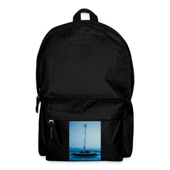 Blaues Wasser Zusammenfassung - Rucksack - Schwarz - Vorne