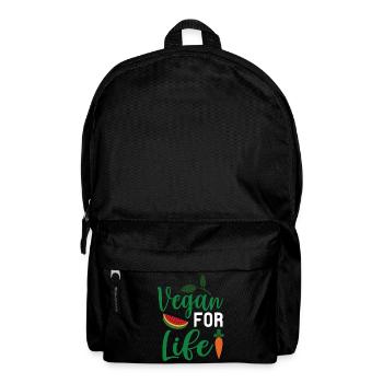 Vegan For Life - Backpack - black - Front