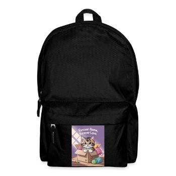 Forever Home Kitten in Box - Rucksack - Schwarz - Vorne
