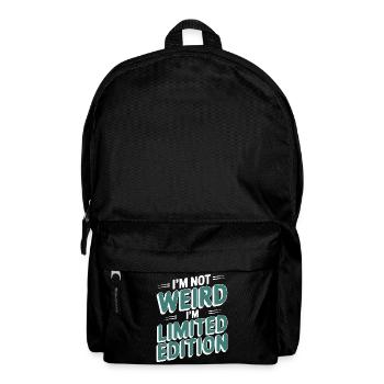 I'M NOT WEIRD I'M LIMITED EDITION - Backpack - black - Front