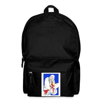 Colorful manga girl - Backpack - black - Front
