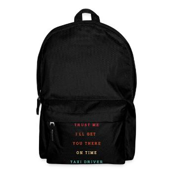 Taxi Taxifahrer - Rucksack - Schwarz - Vorne