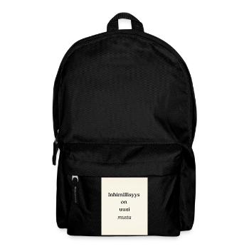 Le nouveau noir de l’humanité - Sac à dos - noir - Devant