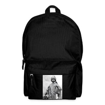 Haile Selassie I Jah Rastafari Rasta Reggae Roots  - Rucksack - Schwarz - Vorne