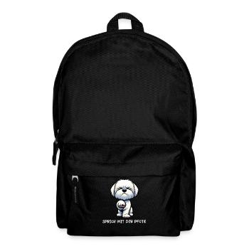 Parle à la pave propriétaire maltese - Sac à dos - noir - Devant