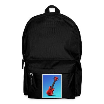 Cartoon-Gitarrenplakat - Rucksack - Schwarz - Vorne