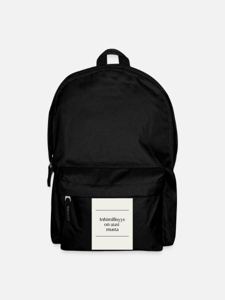 Inhimillisys is the new black - Backpack - black