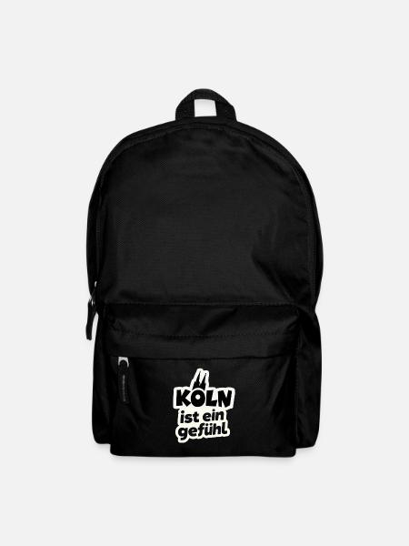 Köln ist ein Gefühl Kölner dom - Rucksack - Schwarz