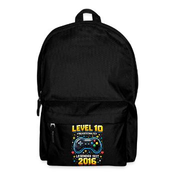 10e anniversaire 2016 Niveau 10 Jeune Joueur Drôle - Sac à dos - noir - Devant