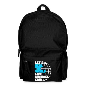 Heal the World - Rucksack - Schwarz - Vorne