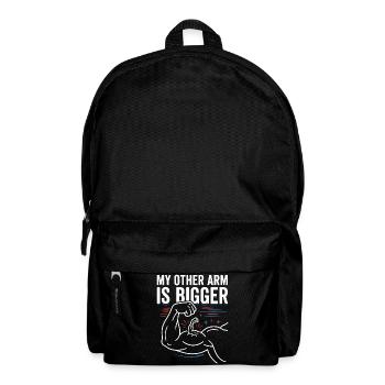 Other Arm Bigger Meme - Backpack - black - Front