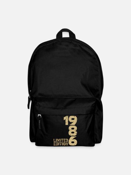 1986 Limited Edition Schriftzug 40. Geburtstag - Rucksack - Schwarz