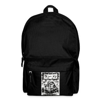 Ramen Nouilles, Grenouille, Grenouille Sumi-e Dessin à l’encre - Sac à dos - noir - Devant
