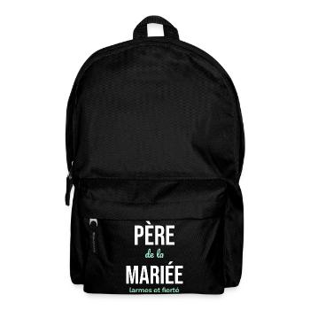 Père de la Mariée — Larmes et Fierté - Sac à dos - noir - Devant