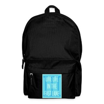 La vie dans la piscine flottante à toute vitesse, drôle de diction - Sac à dos - noir - Devant