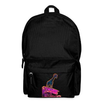 Surfer Giraffe - Backpack - black - Front