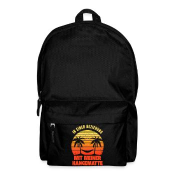 In einer Beziehung mit meiner Hängematte - Rucksack - Schwarz - Vorne