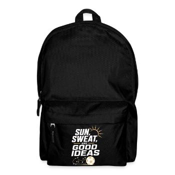 Sun, sweat and good ideas - Backpack - black - Front