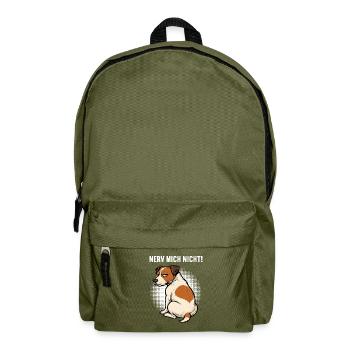 Nerv Mich Nicht Jack Russel terrier Jacky Jackys - Rucksack - Olivgrün - Vorne