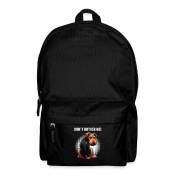 Don't Bother Me Airedale Terrier Airedale Lover - Backpack - black - Front
