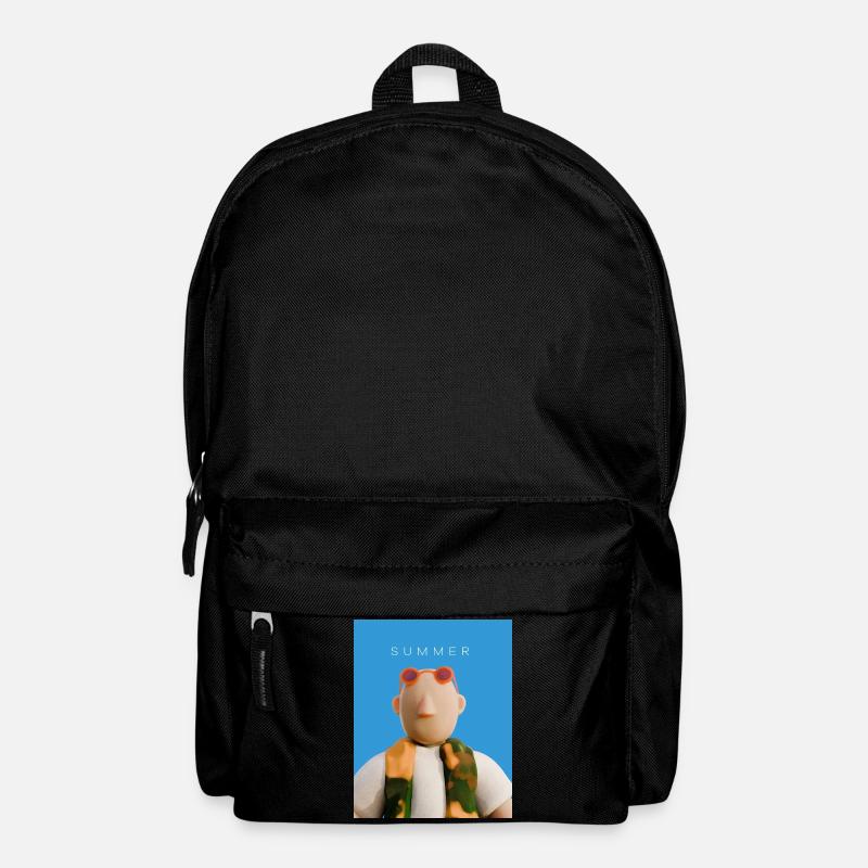 Summer Character with Sunglasses - Backpack - black