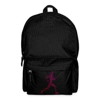 Marathon Running Gift Idea for a Marathon Runner - Backpack - black - Front