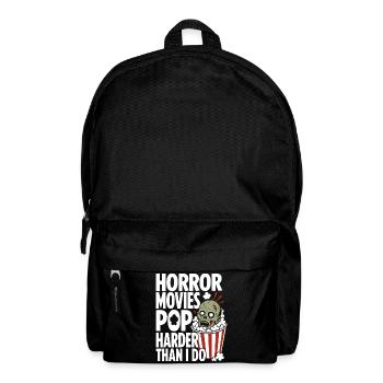 Horror Movies Popcorn Design - Rucksack - Schwarz - Vorne