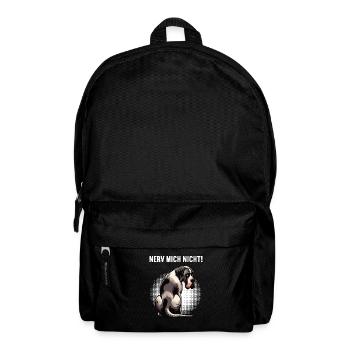 Nerv Mich Nicht Deutsche Dogge Doggen Doggenhalter - Rucksack - Schwarz - Vorne