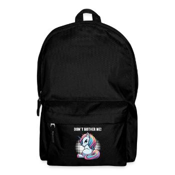 Ne me dérange pas, unicornes licornes fan de licornes - Sac à dos - noir - Devant