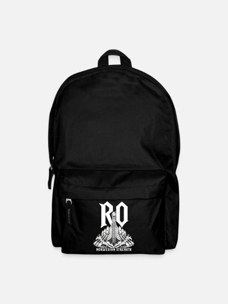 Ro! Ro! Ro Ro Norway Viking Ship T-Shirt - Backpack - black
