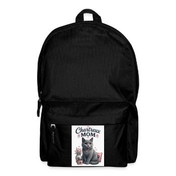 Charteux Mom Graue Katze Liebe - Rucksack - Schwarz - Vorne