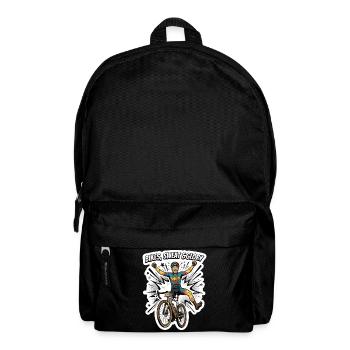 Bikes Sweat & Glory Gravel Cycling Pop Art - Backpack - black - Front