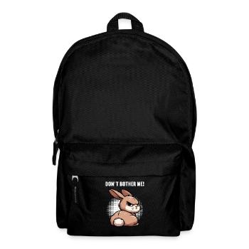 Don't Bother Me Hase Hasen langohr Klopfer Rammler - Rucksack - Schwarz - Vorne