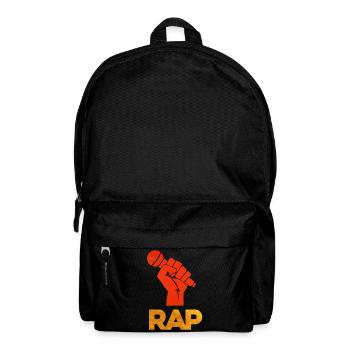 Vivid Rap Microphone Fist - Backpack - black - Front