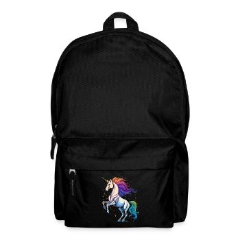 Skelett Einhorn – Neon Horror - Rucksack - Schwarz - Vorne