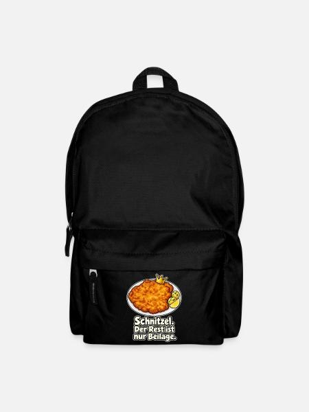 Schnitzel regiert - Rucksack - Schwarz