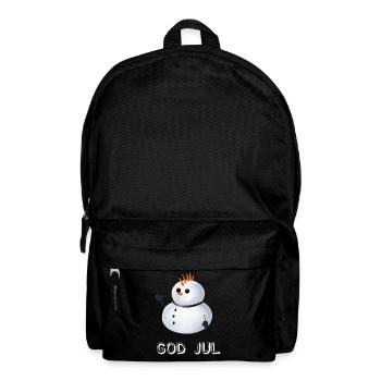 Gothic Schneemann God Jul - Schwedisch - Rucksack - Schwarz - Vorne