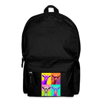 Ziegen Ziege - Rucksack - Schwarz - Vorne