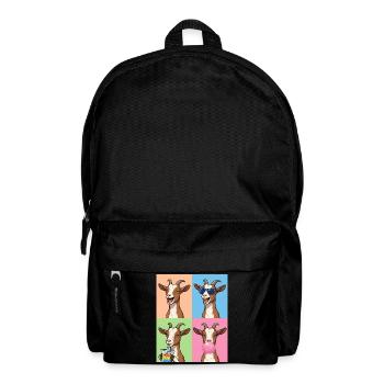 Ziegen Ziege - Rucksack - Schwarz - Vorne