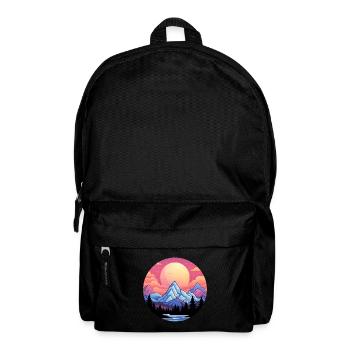 Mountains Vaporwave - Backpack - black - Front