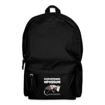 Schrödingers Opossum (Schrödingers Katze) ohne Box - Rucksack - Schwarz - Vorne
