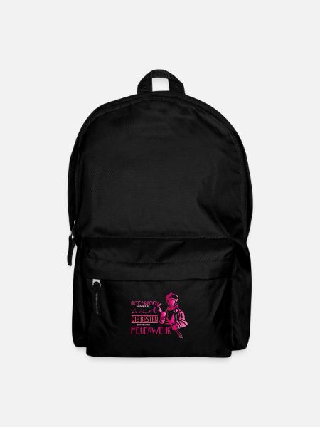 Feuerwehrfrau Freiwillige Feuerwehr Beruf Geschenk - Rucksack - Schwarz