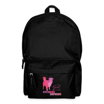 Australian Shepherd - Backpack - black - Front