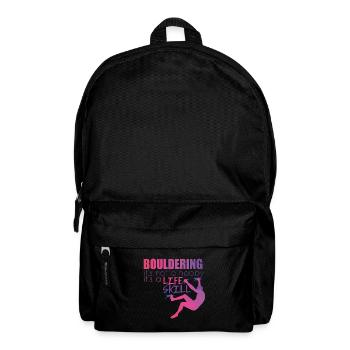 Bouldering Climbing Rock Walls Boulders Polygon - Backpack - black - Front