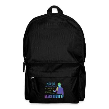 Elektriker - Rucksack - Schwarz - Vorne