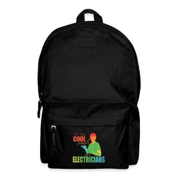 Elektriker - Rucksack - Schwarz - Vorne