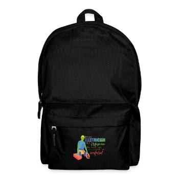 Elektriker - Rucksack - Schwarz - Vorne