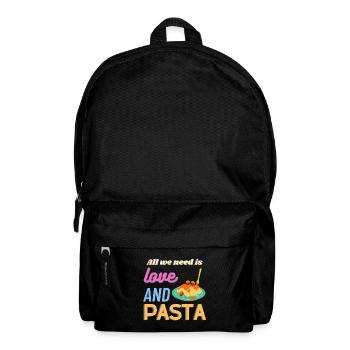 All we need is love and pasta - Backpack - black - Front