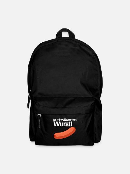 ist mir wurst - Rucksack - Schwarz